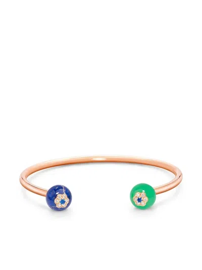 David Morris 18kt Rose Gold Forest Berry Bangle