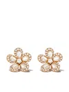 David Morris Miss Daisy Large Stud Earrings In Rose Gold