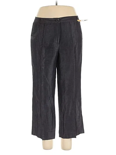 Pre-owned David N Linen Pants In Gray