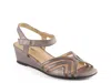 David Tate Abano Wedge Sandal In Multi