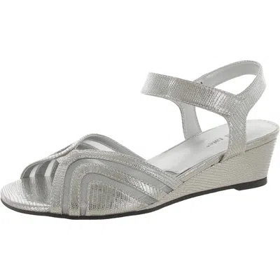 David Tate Admire Womens Open Toe Dressy Wedge Heels