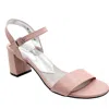 David Tate Ageless Ankle Strap Sandal In Pink