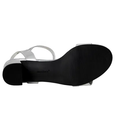 David Tate Ageless Heeled Sandals Silver Matte Nws25-628 Women's