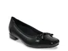 David Tate Alpha Square Toe Flat In Black