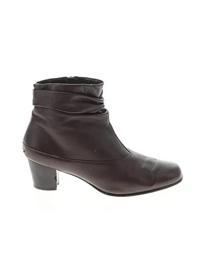Pre-owned David Tate Ankle Boots In Brown