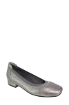David Tate Arch Pump In Silver