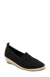 David Tate Bianca Stretch Espadrille Pump In Black