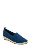 David Tate Bianca Stretch Espadrille Pump In Navy