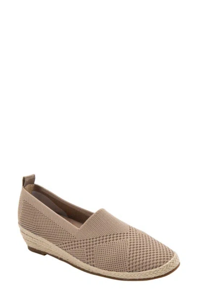 David Tate Bianca Stretch Espadrille Pump In Taupe