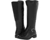 David Tate Womens Zipper Faux Leather Knee-high Boots In Multi