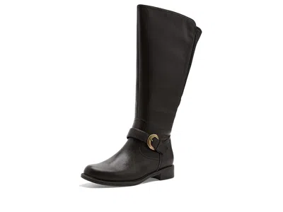 David Tate Branson - Extra Wide Shaft Women's Boots Dark Brown: 6 M (b), Leather In Black