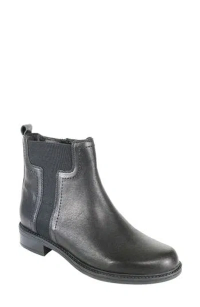 David Tate Casita Leather Bootie In Gray