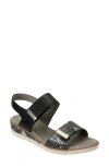 David Tate Civic Slingback Sandal In Black Multi