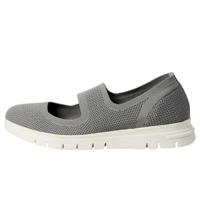 David Tate Comfy Knit Fabtic Flat Grey / White Nws24-503 Women's