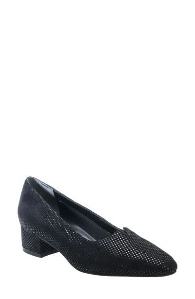 David Tate Culture Pump In Black Mini Lizard
