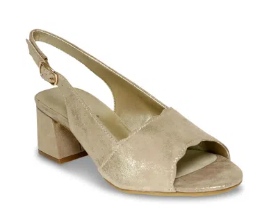 David Tate Dale Sandal In Gold