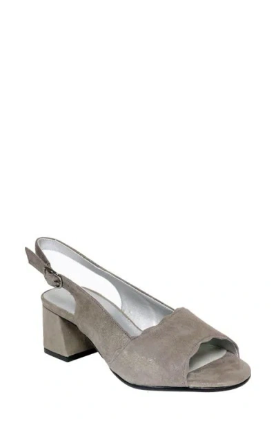 David Tate Dale Slingback Sandal In Gray