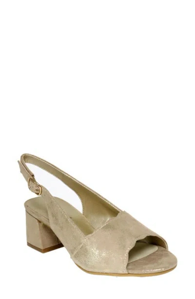 David Tate Dale Slingback Sandal In Neutral