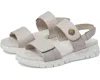 David Tate Downey Sandals Women's Us 6.5 Gray Leather Open Toe Slingback Zpo634 (gray,6.5) In Grey