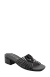 David Tate Womens Strappy Man Made Slide Sandals