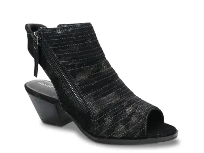 David Tate Extra Wide Width Sidney Sandal In Black