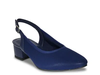 David Tate Extra Wide Width Silvana Pump In Blue