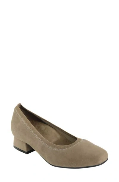 David Tate Fab Square Toe Pump In Animal Print