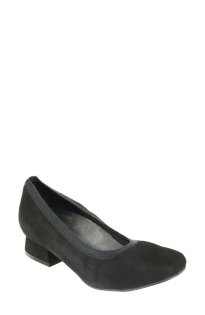 David Tate Fab Square Toe Pump In Black