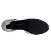 David Tate Extra Wide Width Fancy Pump In Silver