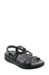 David Tate Femme Wedge Sandal In Black