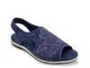 David Tate Stretch Slingback Sandal In Blue