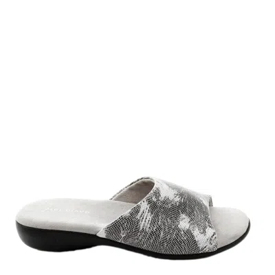 David Tate Fran Grey Snake Print Fran-035 Women's In Gray