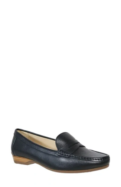 David Tate Freetime Penny Loafer In Black