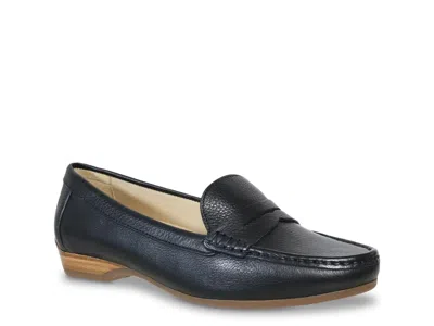 David Tate Freetime Penny Loafer In Black