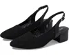 David Tate Glenna Pump Women's 9 Black Pointed Toe Slingback Block Heel Khd227 In Black