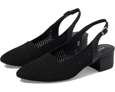 David Tate Glenna Pump Women's 9 Black Pointed Toe Slingback Block Heel Khd227