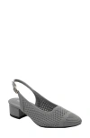 David Tate Glenna Slingback Sandal In Gray