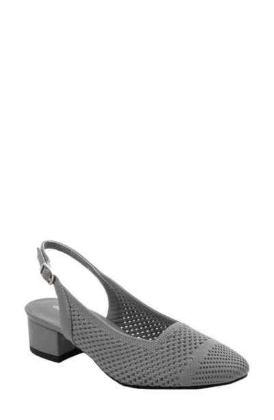 David Tate Glenna Slingback Sandal In Grey