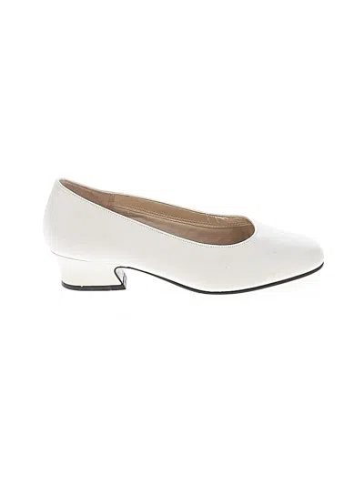 Pre-owned David Tate Heels In White