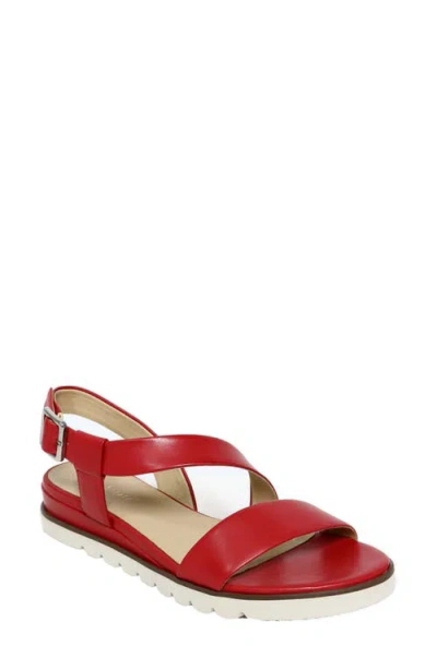 David Tate Ingrid Wedge Sandal In Red