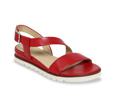 David Tate Ingrid Wedge Sandal In Red