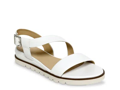 David Tate Ingrid Wedge Sandal In White