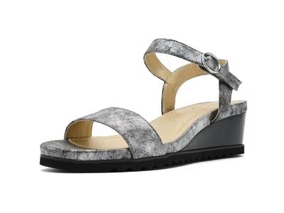 David Tate Knockout Women's Wedge Shoes Pewter Antique: 11 M (b) In Gray