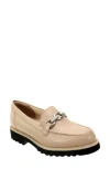 David Tate Magan Leather Loafer In Neutral