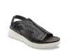 David Tate Moda Slingback Platform Wedge Sandal In Black