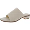 David Tate Minty Womens Leather Open Toe Slide Sandals In Multi