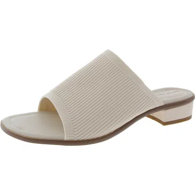 David Tate Minty Womens Leather Open Toe Slide Sandals In Multi