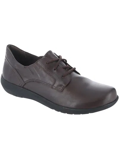 David Tate Miranda Womens Leather Dressy Oxfords In Burgundy