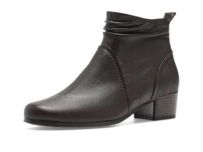David Tate Nifty Women's Boots Brown Leather: 10.5 Ww (ee) In Black
