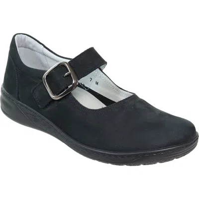 David Tate Pace Leather Mary Jane In Black
